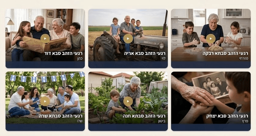 משפחות שכבר חוו את רגעי הזהב