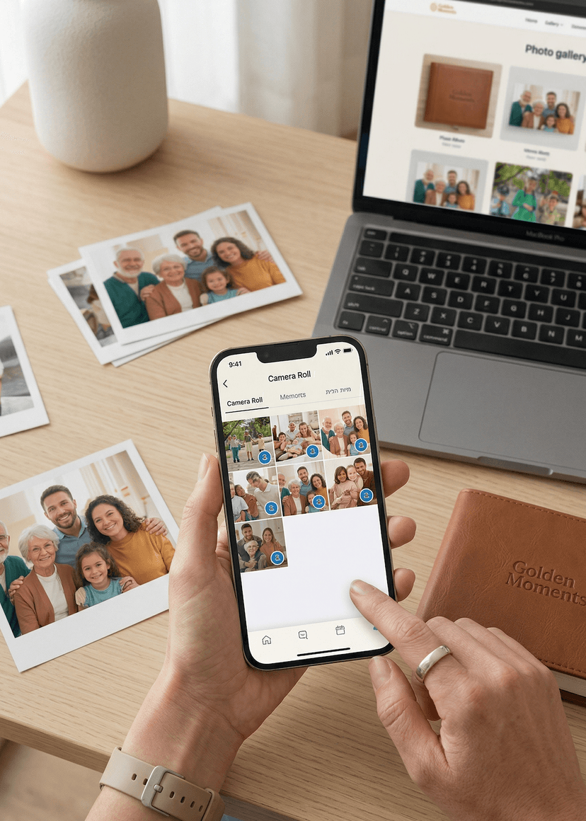 העלאת תמונות משפחתיות